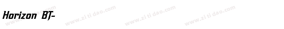 Horizon BT字体转换